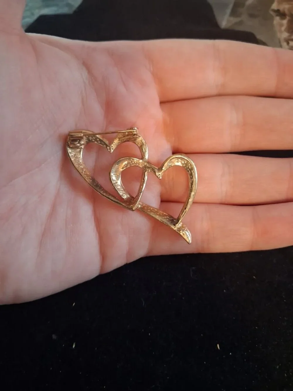 Heart brooch